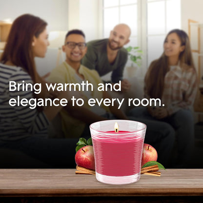 Glade 1-Wick Scented Candle Jar, Clean Linen, Air Freshener Infused with Essential Oils, 4.08 Oz, 2 Count