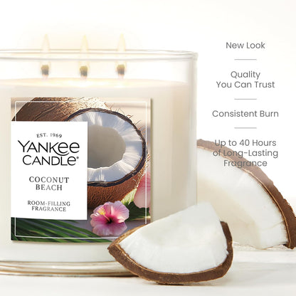 Yankee Candle Sage & Citrus, Scented Candle, 14.5oz 3-Wick Candle Jar with up to 40 Hours Burn Time, Giftable