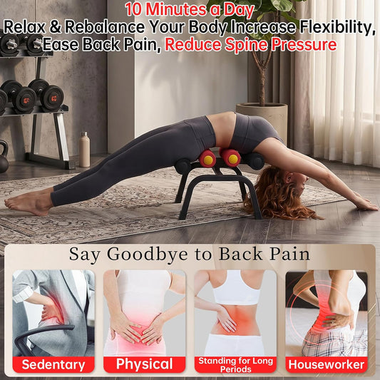 Mini Inversion Table, Spinal Decompression Table Rollers