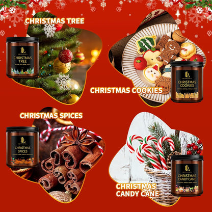 Scented Candles Set, 4 Pack Soy Candles for Home Scented, Candle Gifts for Women Men, 28oz 200 Hours Burn, Scents of Pineapple Cocktail/Coconut Vanilla/Pink Sands/Bahamian Breeze