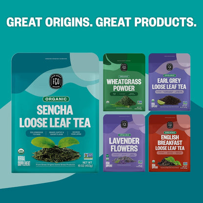FGO Organic Chamomile Tea, 100 Count, Eco-Conscious Tea Bags, Resealable Bag, Packaging May Vary (Pack of 1)