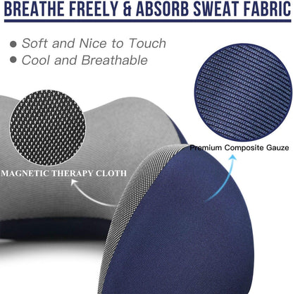 MLVOC Neck Pillow for Traveling, Upgraded 100% Pure Memory Foam Travel Neck Pillow for Airplane Flight Sleep, Breathable & Machine Washable Cover, Travel Kit with 3D Eye Mask, Earplugs & Bag, Black