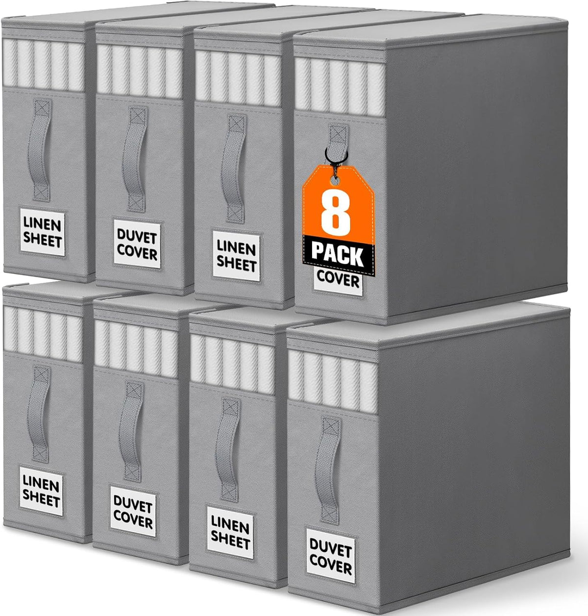 WOWBOX Bed Sheet Organizers and Storage,Closet Organizer Under Bed Storage