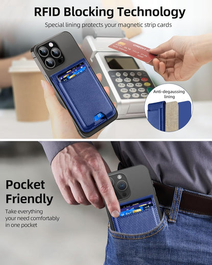 ExtreLife for Magsafe Wallet, Works with Apple Find My, 6 Cards Holder