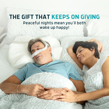 Lunderg CPAP Pillow for Side & Back Sleepers - Memory Foam with Adjustable Height - 2 Pillowcases Included (Machine Washable) - Reduce Air Leaks & Mask Pressure for Better Sleep - Works with ALL Masks