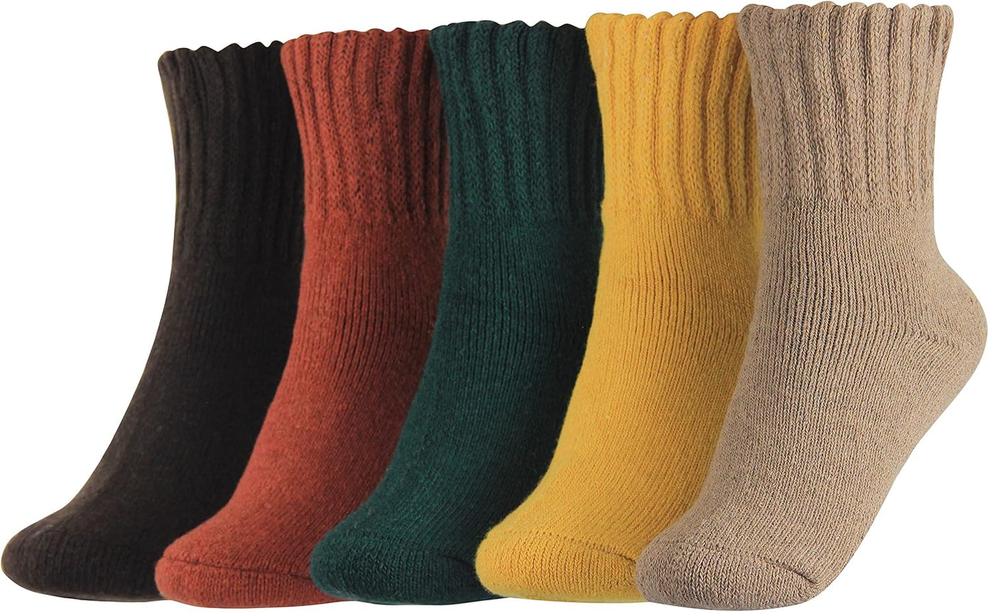 BenSorts Women's Winter Boots Socks Thick Warm Cozy Crew Socks Solid Color Gifts