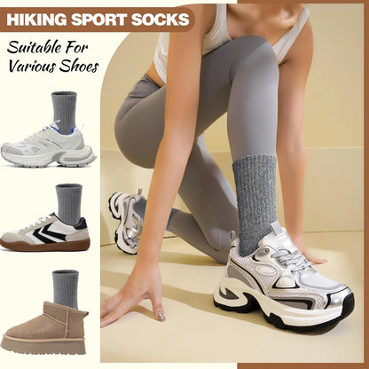 EBMORE Merino Wool Socks for Women Hiking Thermal Warm Winter Thick Boot Cozy Crew Comfy Work Socks for Ladies 5 Pairs