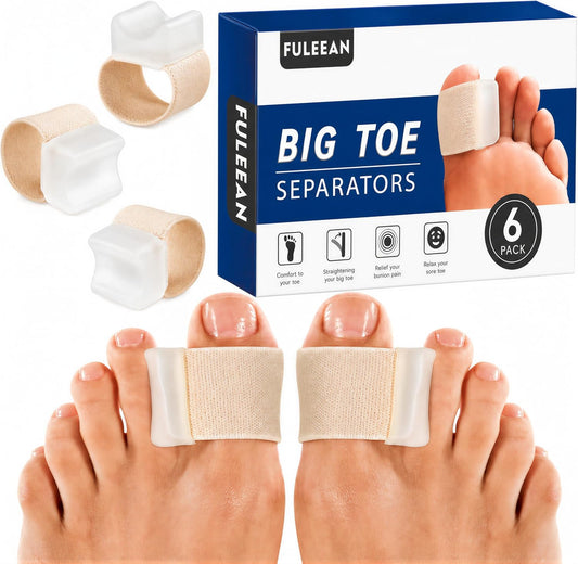 Big Toe Spacers,Hallux Valgus Corrector,Relieve Bunion Pain,Prevent Overlapping Toes, All-Day Comfort for Men & Women, Fits in Shoes.