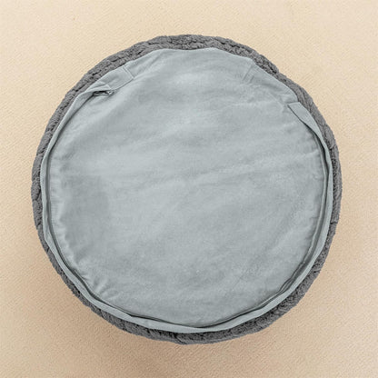 Round Pouf Ottoman 20 x 20 x 14 Inches Boho Poof Home Decor Floor Pouffe Ottoman Foot Rest for Couch Sofa Bean Bag Chairs Living Room Bedroom (Green)