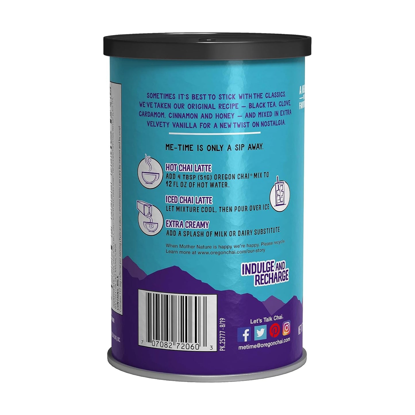 Oregon Chai Original Dry Chai Latte Mix, 8 Count (Pack of 1)