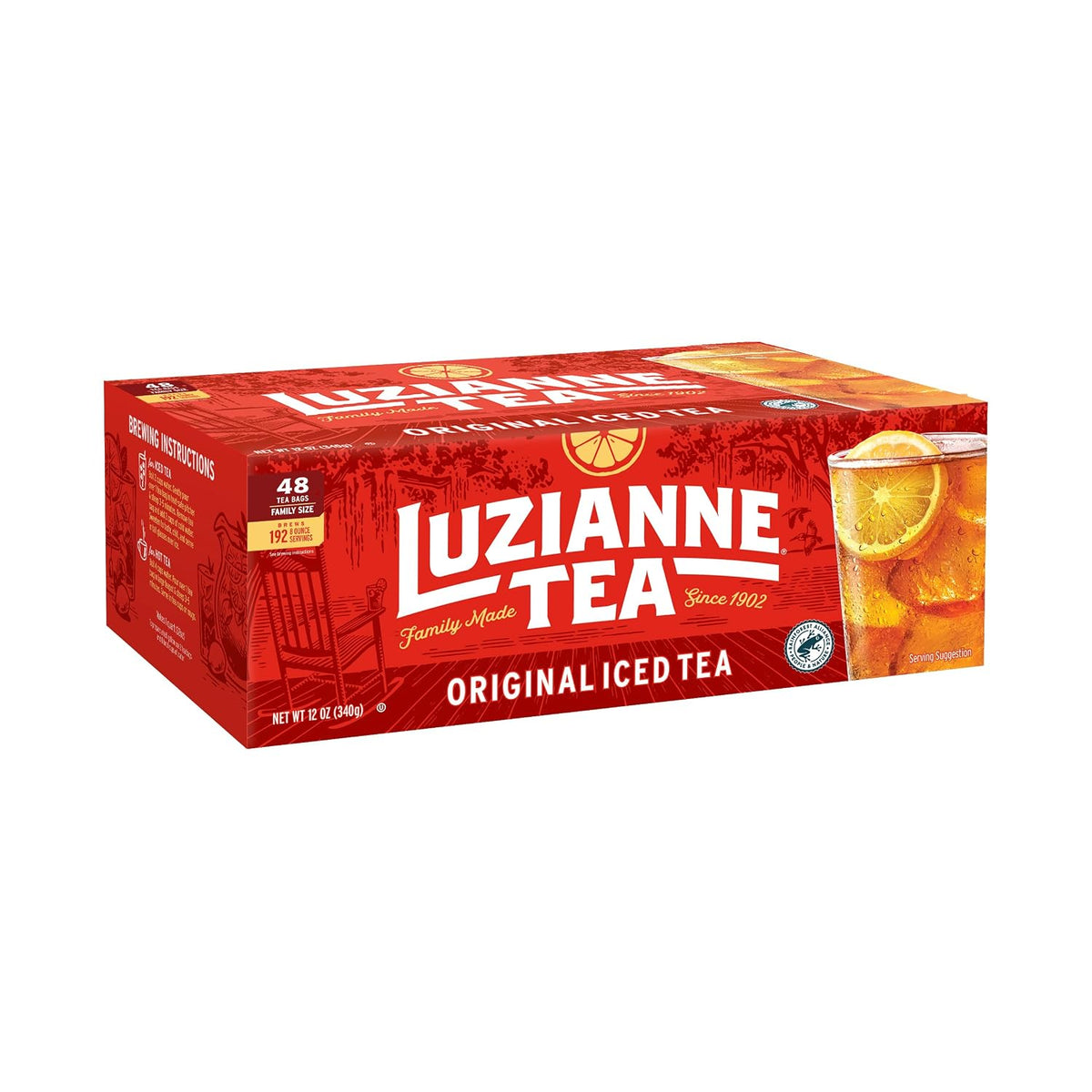 Luzianne Unsweetened Iced Tea Bags 48 Count (Pack of 1)