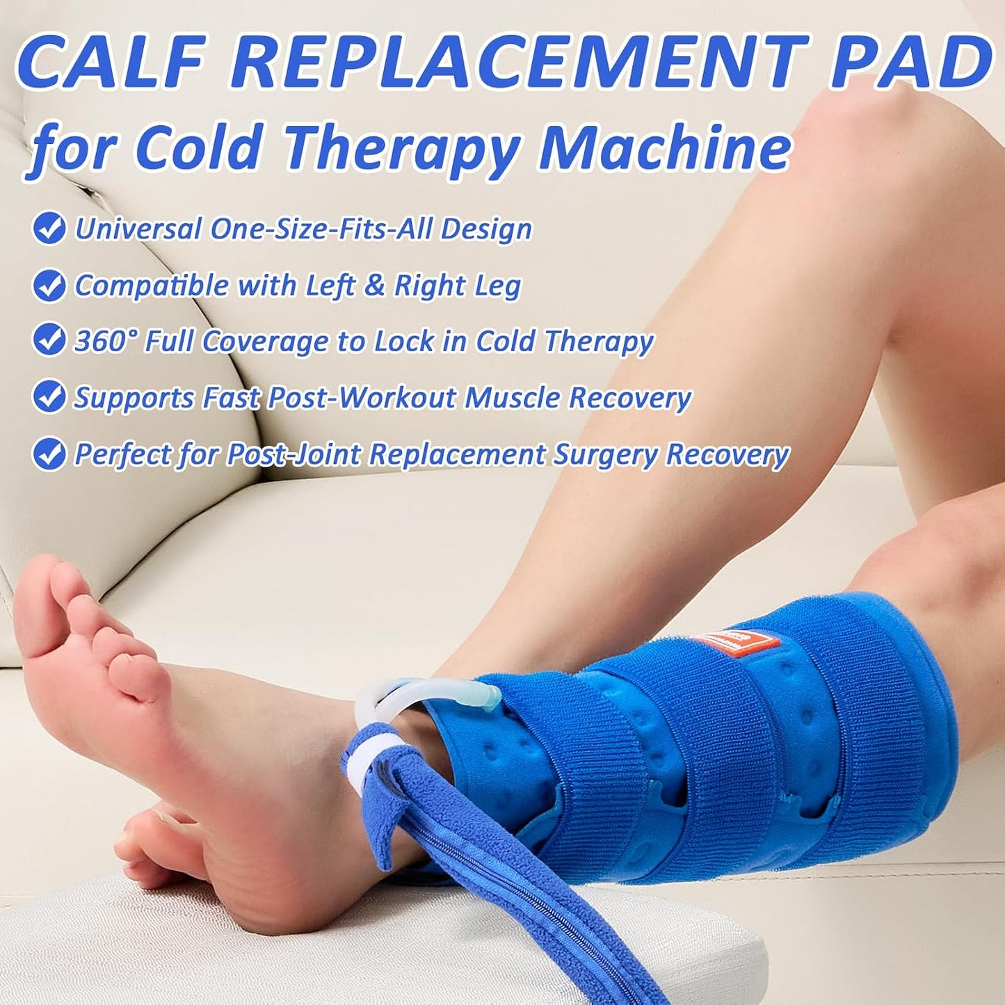Cold Therapy Machine for Foot Ankle Surgery, Ice Therapy Machine with Pressure Regulator, Timer & Temperature Display, Cryotherapy Unit with Foot Ankle Ice Pack Wrap for Post-Surgery Recovery