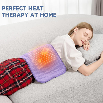 Heating Pad for Back, Neck, and Shoulder Pain Relief, Electric Heat Pad with 6 Heat Levels, Moist Heat Option, Auto Shut-Off, Birthday Christmas Gifts for Women Men Mom Dad Grandma, Gifts for her