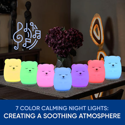 Mindfulness 'Breathing Kitty' | 4-7-8 Guided Visual Meditation Breathing Light | 3 in 1 Device with Night Light & Noise Machine for ADHD Anxiety Stress Relief Sleep - Gift for Kids Adult Women Men