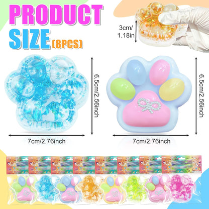 3Pcs Textured Stress Balls, Soft Sensory Fidget Toys Ball for Adults Kids