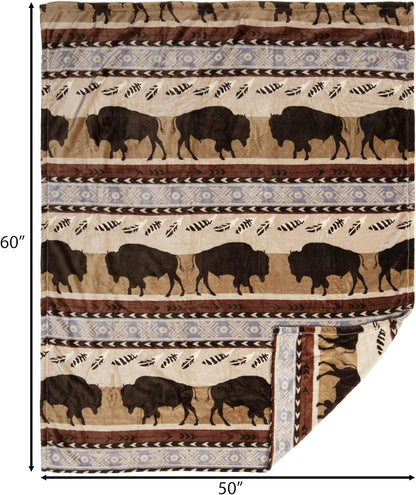 Carstens, Inc. Travel Blanket, Premium Compact 2-in-1 Airplane Blanket/Pillow, Open Sky Blue Aztec