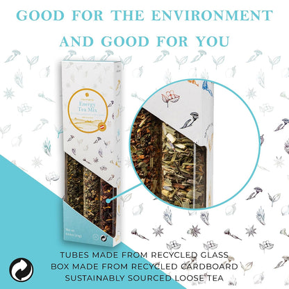 Gourmanity Bedtime Tea Sampler Gift Set, Naturally Calming Herbal Blends, Warm Up and Snuggle Down with our 3 Sleepy Tea Flavors, Product of Austria, 0.74oz