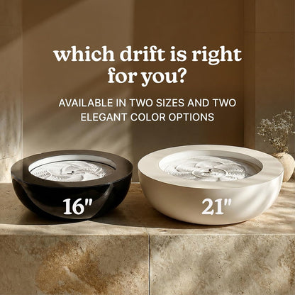 Homedics Drift 11” Sandscape – Version 2.0 with Updated Connected Experience, Smart Wi-Fi Zen Table Décor, LED Ambient Light, Modern Sand Art for Relaxation & Mindfulness, Home & Office Calm Décor
