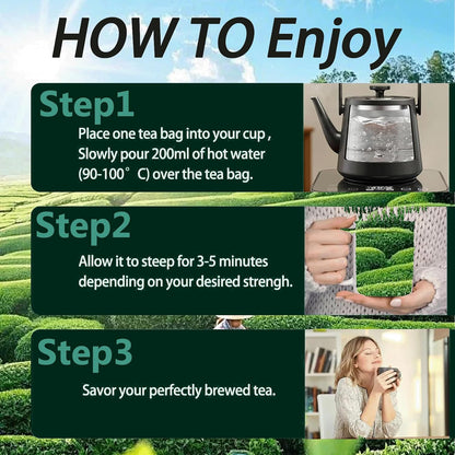 Pipi Tea Oolong,Pipi Oolong Tea, Extra Value 4g*25 Bags Selected Tea Leaves, Cortisol & Calming Tea for Stress Relief, Vegan, Non-GMO (1)