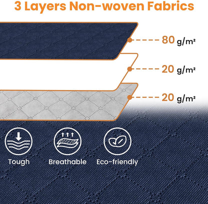 Fab totes Storage Bags for Clothes Blanket Storage Bins with Lids