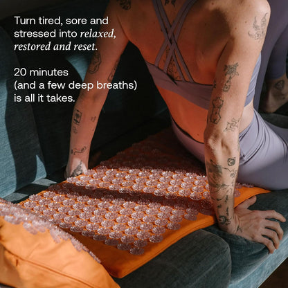 ShaktiMat Acupressure Mat for Relaxation, Massage Muscles, Aid Sleep & Unlock Inner Tension, Similar to Acupuncture, No Needles Required