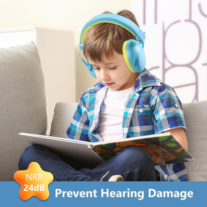 ProCase Kids Noise Cancelling Headphones, Kids Ear Protection Monster Jam Truck, Fireworks Hearing Protection Noise Reduction, Noise Canceling Earmuffs for Sensory Autism Toddler Children -Red