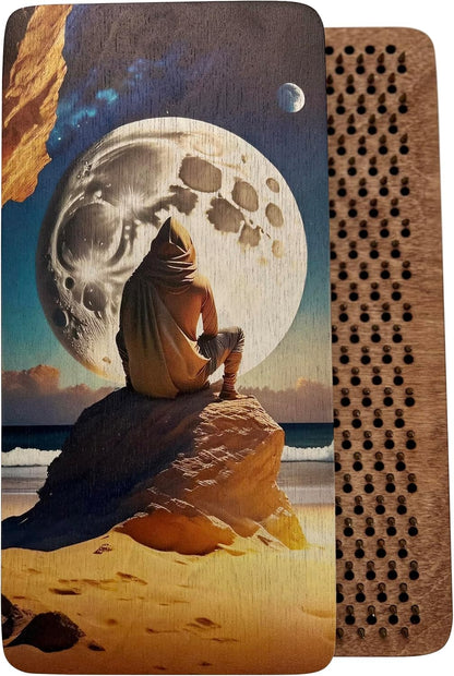 Sadhu board, Wooden Yoga Board for Acupressure and Meditation with Nails for Deep Tissue Massage, Acupuncture Massage, Nails Distance 0.39 In (10 mm)