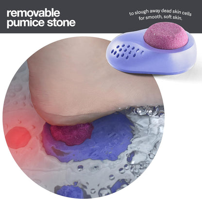 Medical king Foot Spa with Heat and Massage and Jets Includes A Remote Control A Pumice Stone Collapsible Massager with Bubbles and Vibration