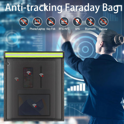 yaokvide Faraday Bags for Phones & Car Keys, Fireproof & Waterproof Faraday Key Fob Protector, Anti-Theft Signal Blocker Pouch
