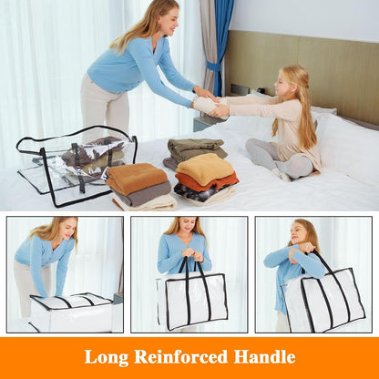 Vieshful Clear Storage Bags for Clothes Blanket Comforter & Bedding