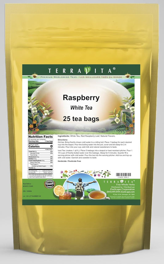Raspberry White Tea (25 tea bags, ZIN: 530894)