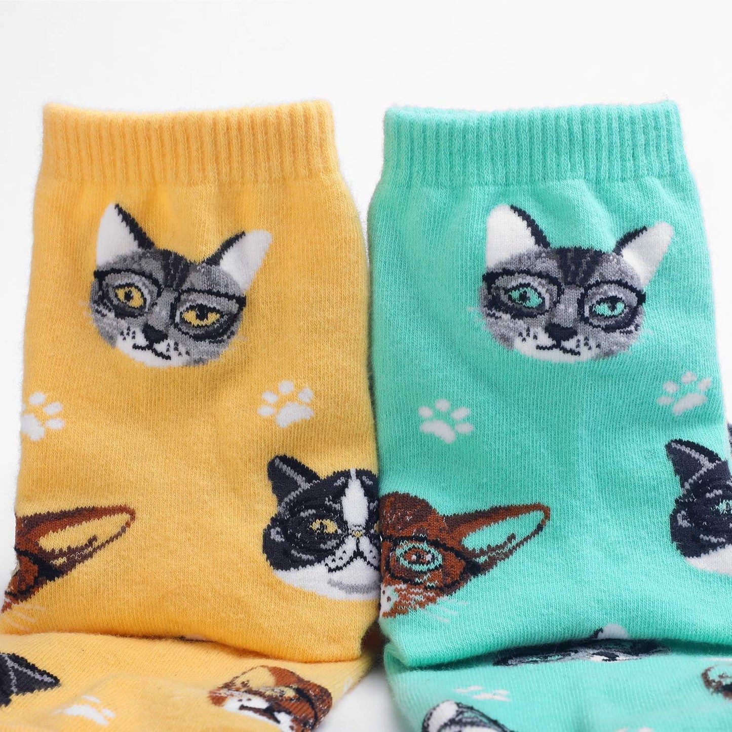 Jeasona Cute Cat Gifts for Women Animal Cat Socks Wife Mom Girlfriend Daughter