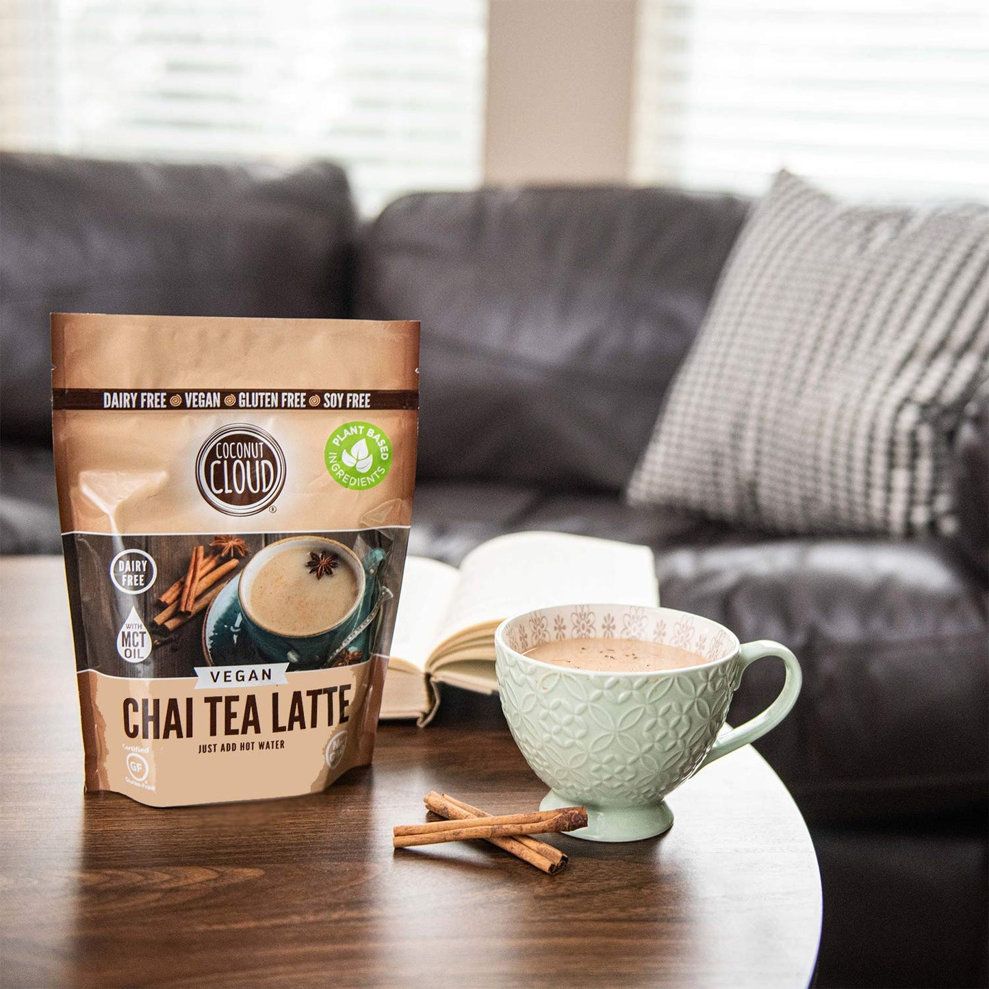 Coconut Cloud: Vegan Spiced Chai Tea Latte | Creamy, Delicious & Easy Dairy Free Alternative. Made in Colorado (Lightly Sweetened, Gluten Free, Soy Free), 16 oz