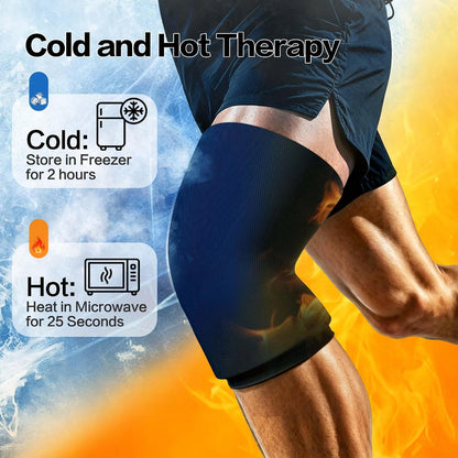 Ankle Ice Pack Wrap for Swelling,Cold/Hot Therapy Ice Pack for Foot,Reusable Gel Ice Compression Socks,for Soothe Plantar Fasciitis,Achilles Tendonitis,Sprained,Pain Relief,for Women & Men,1 Pack