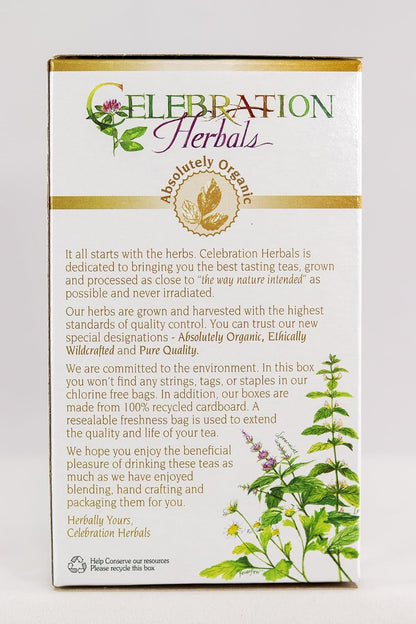 Celebration Herbals Organic Nettle Leaf Tea Caffeine Free, Feuilles D'ortie -- 24 Herbal Tea Bags