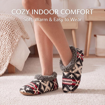 Cozylook Fuzzy Slippers for Women Indoor Soft Sole Slipper Socks