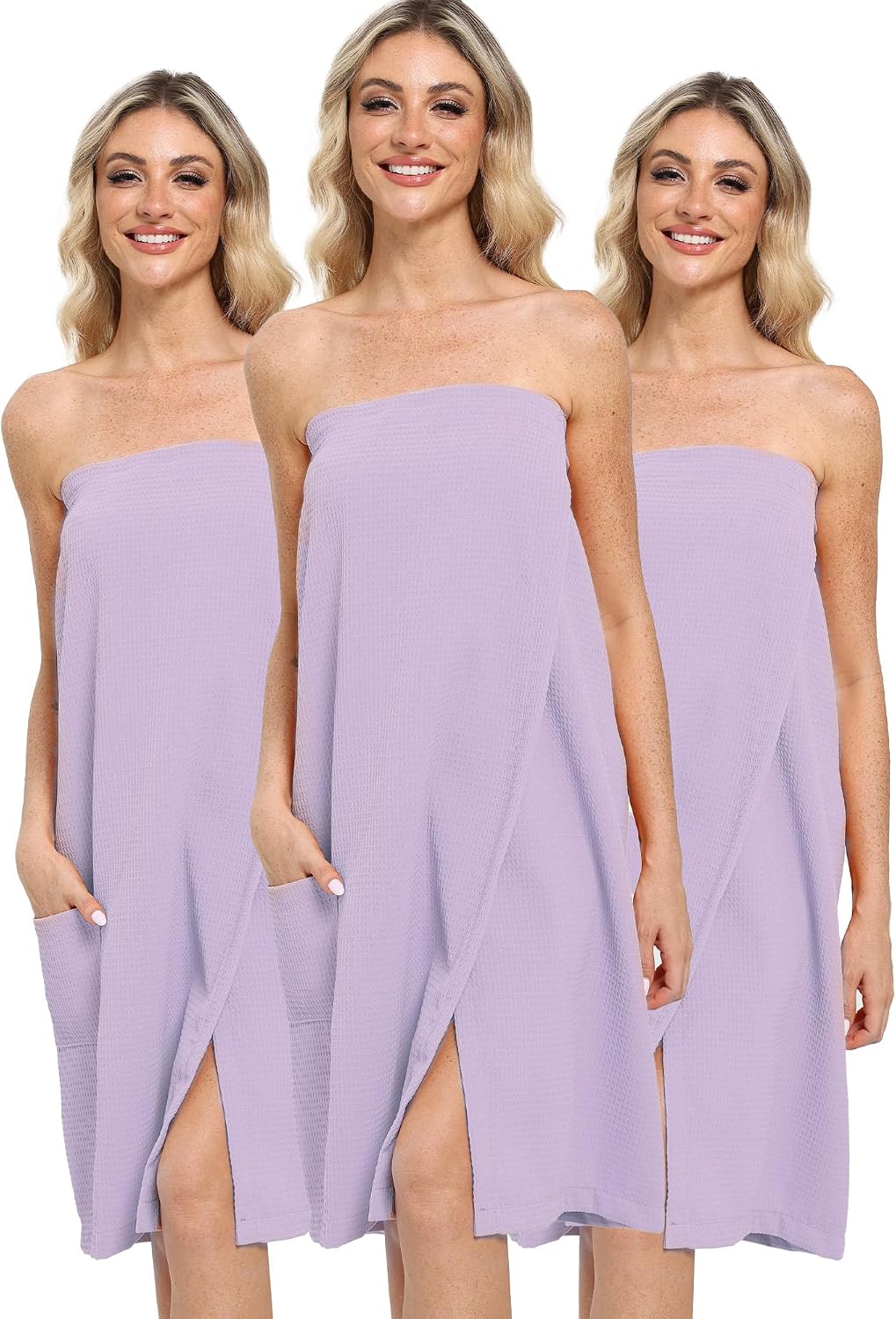 Xeoxarel Bath Towel Robe for Women, Lightweight Soft Towel Wraps, Comfortable Bathrobe, Perfect for Spa, Sauna, and Pool