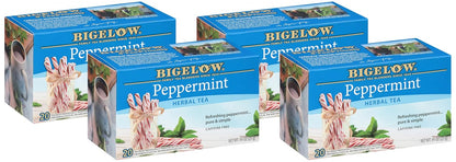 Bigelow Peppermint Caffeine Free Herbal Tea, 20 ct