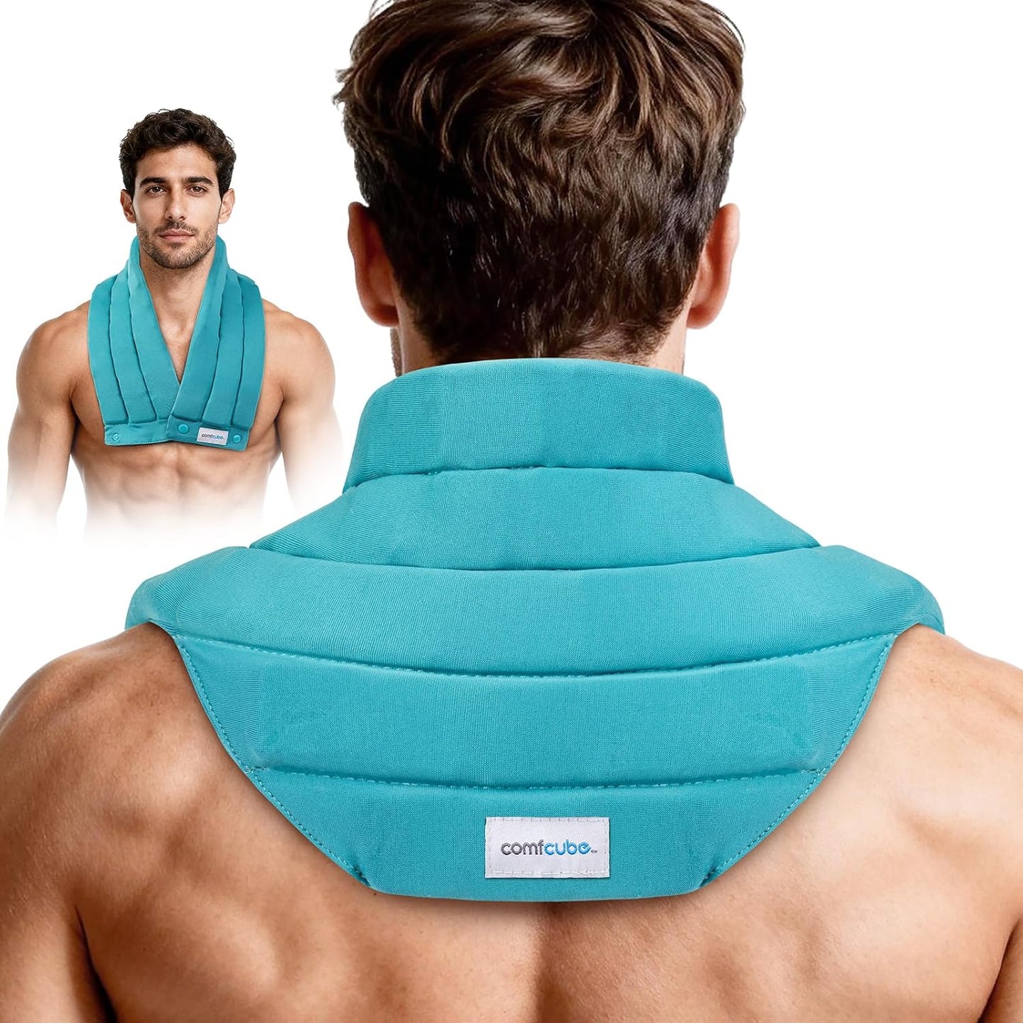 Neck Ice Pack Wrap for Cervical Pain, 2 Hours Long Lasting Cold