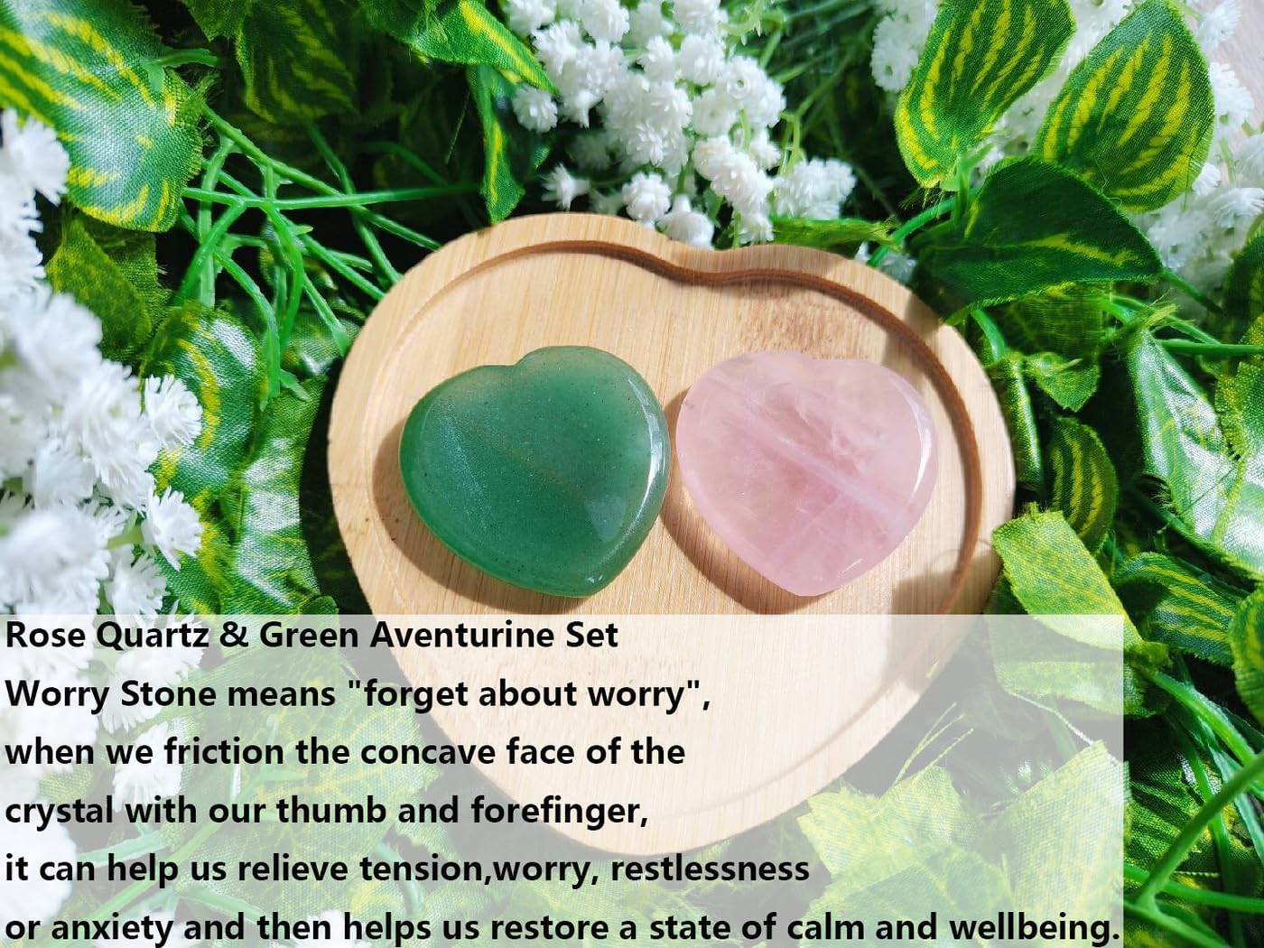 2PCS Worry Stone for Anxiety Tigers Eye Amethyst Healing Crystals Hand Thumb Stones Pocket Gemstones Meditation Accessories Oval Crystal Natural Relax Palm Stone Anxiety Relief Items Stocking Stuffers