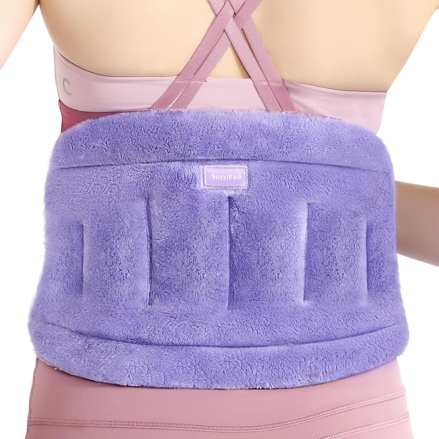 SuzziPad Microwave Heating Pad for Back and Lumbar Discomfort, Microwavable Heating Pads with Moist Heat, Hands-Free Heat Wraps for Back, Stomach and Neck, Warm Compress for Daily Relaxation