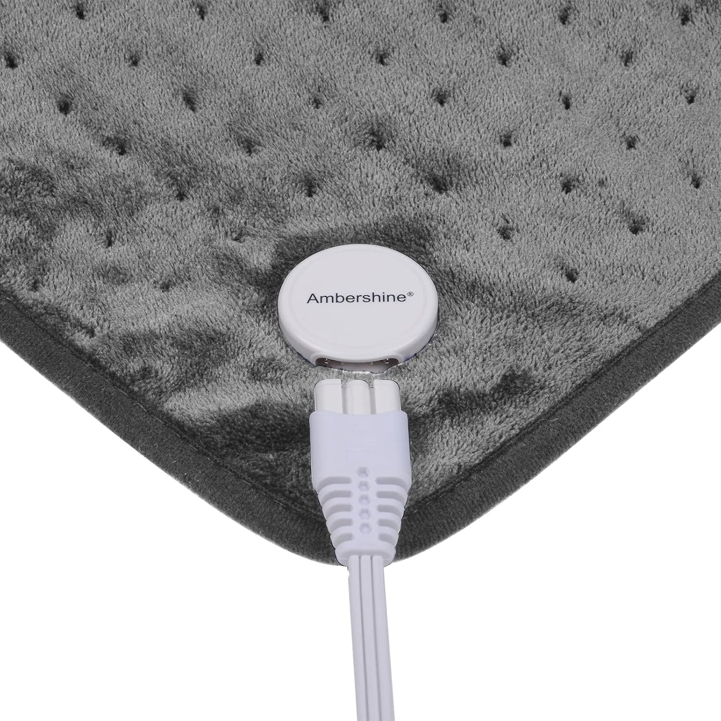 Ruqiji 19" x 24" Weighted Neck&Shoulder Heating Pad, 2.5lbs with 12 Temperature Settings&Countdown Timer,Pain Relief for Neck/Shoulders/Menstrual Pain(Dark Gray)
