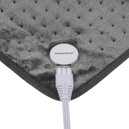 Ruqiji 19" x 24" Weighted Neck&Shoulder Heating Pad, 2.5lbs with 12 Temperature Settings&Countdown Timer,Pain Relief for Neck/Shoulders/Menstrual Pain(Dark Gray)