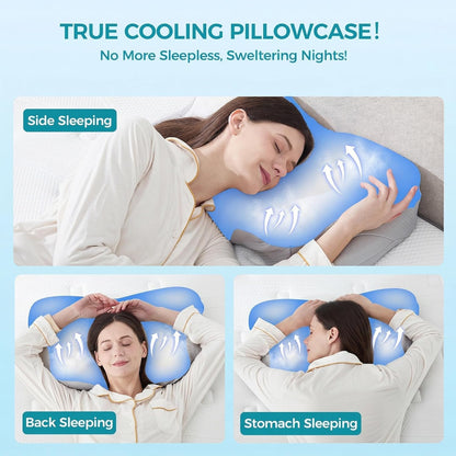 BDEUS Sleep Apnea Pillow, Cervical Neck Pillow for Pain Relief, Ergonomic Side Sleeper Pillow for Adults, Orthopedic Contour Memory Foam Pillow for Neck Support, Anti Snore, Cooling, White