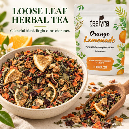 Tealyra | Orange Lemonade Loose Leaf Herbal Fruit Tea, 110g (4 oz)