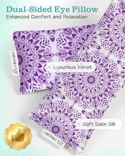 Hihealer Lavender Eye Pillow for Relaxation, Yoga, Sleep, Weighted Eye Mask