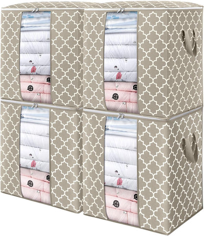 Storage Bags 3 Pack 100L Clothes Organization and Storage Containers