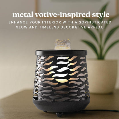 Homedics Indoor Relaxation Fountain with Light & Natural Sound (Black)