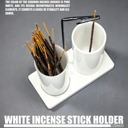 2 in 1 Incense Burner Holder for Sticks,Glass Incense Holder with Storage,Upside Down Incense Holder for Sticks with Glass Ash Catcher for Meditation Yoga Spa Room Home Decor[Full Black]