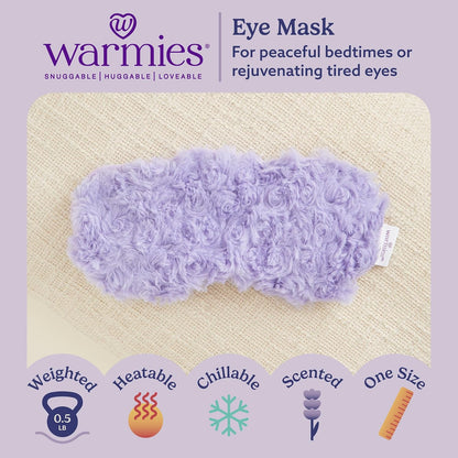 warmies Microwavable Eye Mask, Weighted Sleep Mask, Curly Sage Green